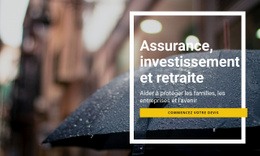 Investissement D'Assurance Et Retraite - Créateur De Site