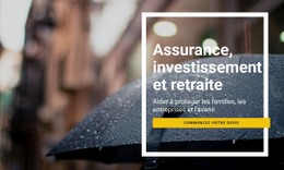 Investissement D'Assurance Et Retraite – Modèles En Ligne