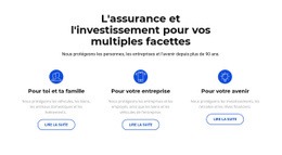 Assurance Et Investissement – Modèle Personnalisable