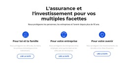 Assurance Et Investissement Modèle HTML De Base Avec CSS
