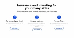 Insurance And Investment Portfolio Template