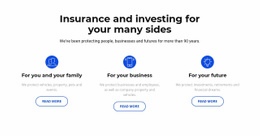 Insurance And Investment - Free Html Code