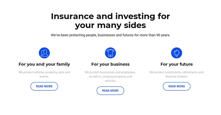 Insurance and investment HTML5 Template