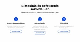 Biztosítás És Befektetés – Testreszabható Sablon