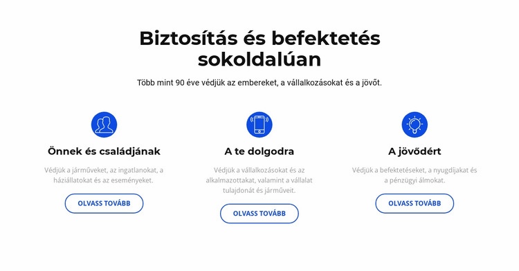 Biztosítás és befektetés Sablon