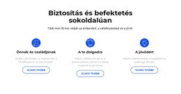 Többcélú Webhelytervezés Biztosítás És Befektetés Számára