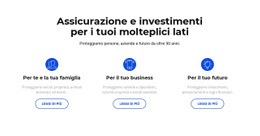 Assicurazione E Investimento - Modello HTML Di Una Pagina