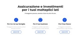 Assicurazione E Investimento - Pagina Di Destinazione Multiuso