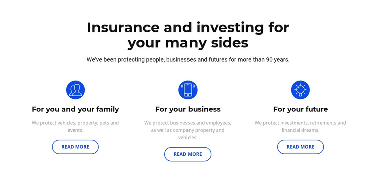 Insurance and investment Joomla Page Builder