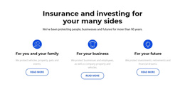 Multipurpose Website Design For Insurance And Investment