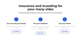 Insurance And Investment - One Page Html Template