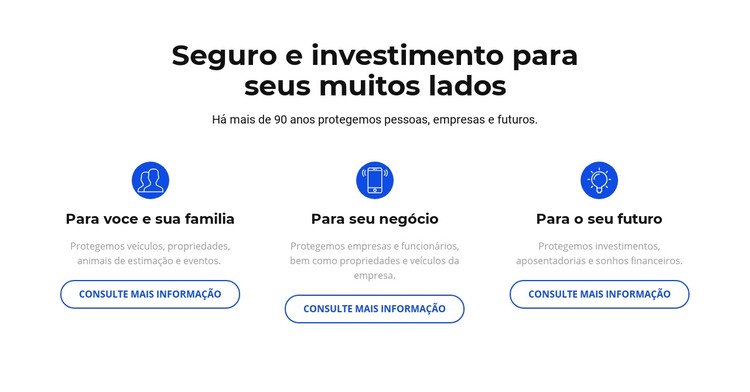 Seguro e investimento Template CSS