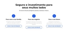 Seguro E Investimento - Modelo HTML5 Moderno
