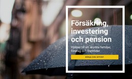 Försäkringsinvestering Och Pension - Bästa CSS-Mallen