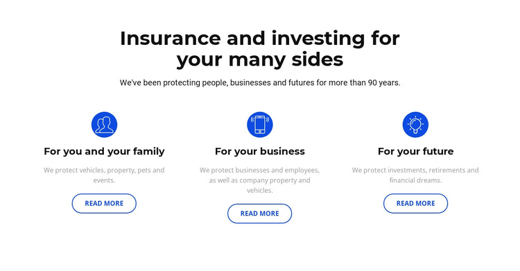 Insurance and investment Template