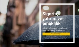 Sigorta Yatırımı Ve Emeklilik - Özelleştirilebilir Profesyonel HTML5 Şablonu