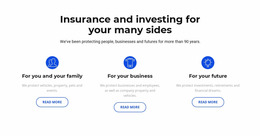 Insurance And Investment - Mockup Design