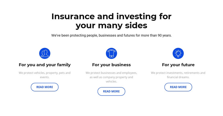 Insurance and investment WordPress Theme