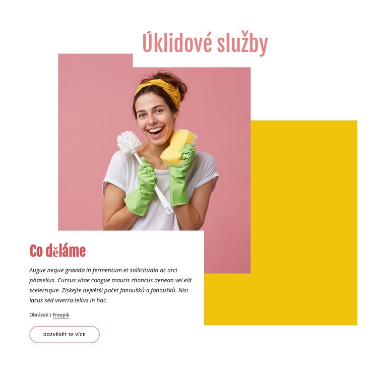 Úklidová firma Šablona HTML