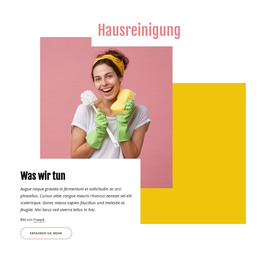 HTML-Seitendesign Für Hausputzfirma