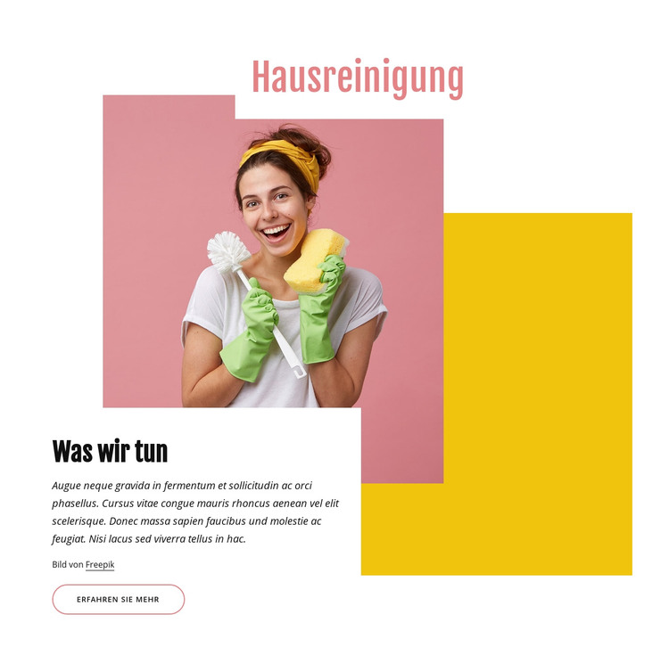 Hausputzfirma HTML-Vorlage