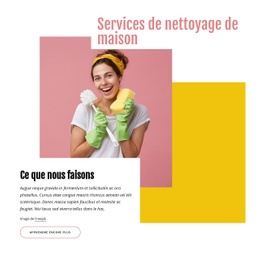 Entreprise De Nettoyage De Maison - Free HTML Website Builder