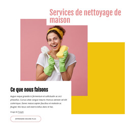 Conception De Pages HTML Pour Entreprise De Nettoyage De Maison