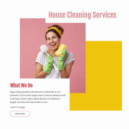 House Cleaning Company - Website Mockup