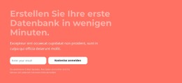 Erstellen Sie Ihre Erste Datenbank In Wenigen Minuten E-Commerce-Website