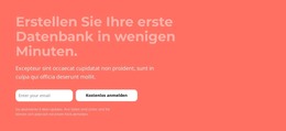 Webseite Für Erstellen Sie Ihre Erste Datenbank In Wenigen Minuten