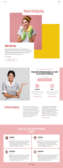 Professionelle, Maßgeschneiderte Hausreinigung – Inspiration Für WordPress-Themes