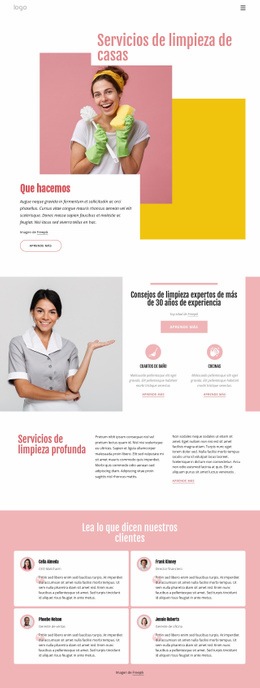 Limpieza Profesional De La Casa Personalizada - Inspiración De Plantilla HTML5