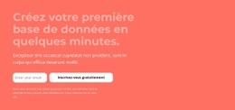 Créez Votre Première Base De Données En Quelques Minutes - Conception De Site Moderne