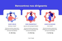 La Meilleure Conception De Site Web Pour Rencontrez Nos Meilleurs Dirigeants