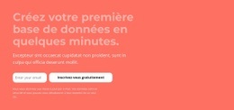 Créez Votre Première Base De Données En Quelques Minutes – Maquette De Site Web Par Glisser-Déposer