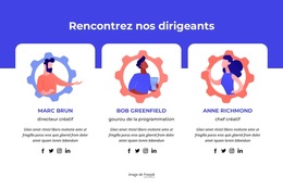 Rencontrez Nos Meilleurs Dirigeants – Modèle De Conception De Site Web