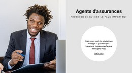 Agents D'Assurances : Modèle D'Une Page Pour N'Importe Quel Appareil