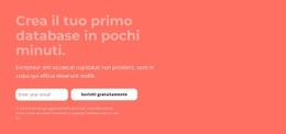 Crea Il Tuo Primo Database In Pochi Minuti - Design Moderno Del Sito