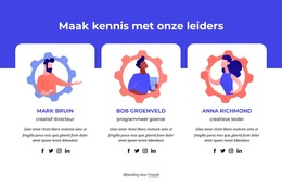 Maak Kennis Met Onze Topleiders - E-Commercewebsite