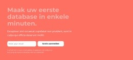 Maak Uw Eerste Database In Enkele Minuten - Beste Gratis Één Pagina