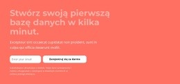 Stwórz Swoją Pierwszą Bazę Danych W Kilka Minut - Przeciągnij I Upuść Makietę Witryny