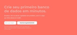 Construtor De Sites Premium Para Crie Seu Primeiro Banco De Dados Em Minutos