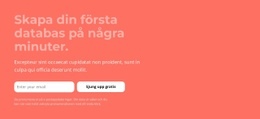 Skapa Din Första Databas På Några Minuter - Modern Webbplatsdesign