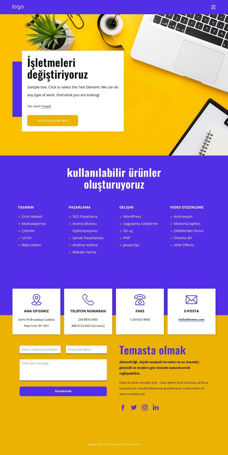 İş değiştiriyoruz CSS Şablonu