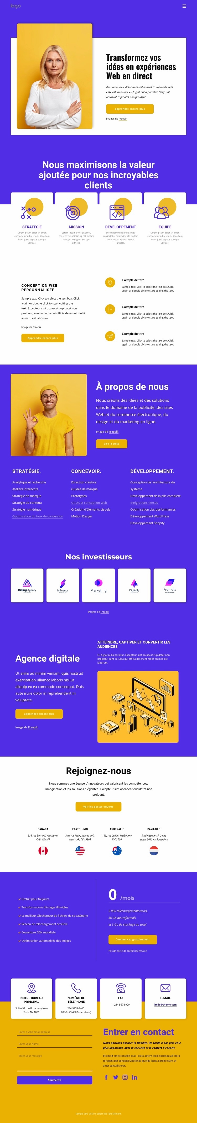 Référencement et développement web Conception de site Web