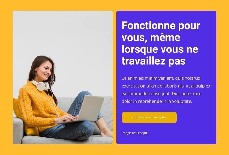 Nous goûtons ce que nous construisons Conception de site Web