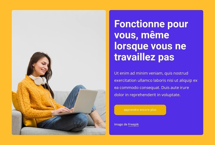 Nous goûtons ce que nous construisons Créateur de site Web HTML