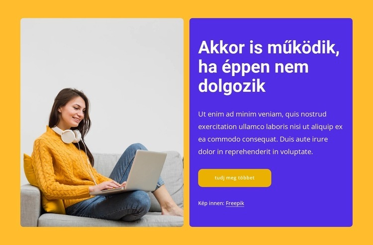 Megkóstoljuk, amit építünk Weboldal sablon