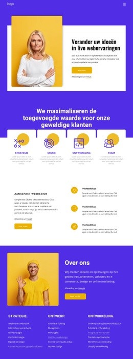 SEO En Webontwikkeling - Aanpasbare Professionele Landingspagina