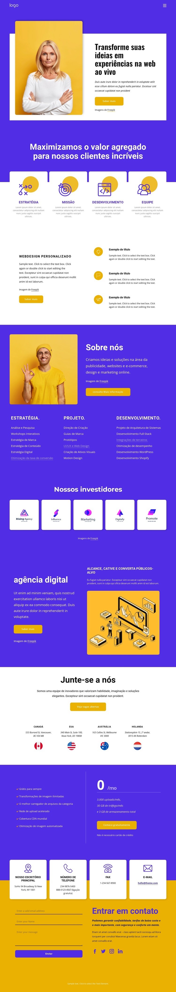 SEO e desenvolvimento web Modelo